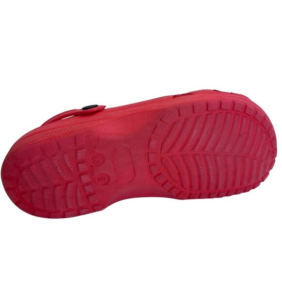 Red Clogs Garden Slip-On Water Beach Shoes Classic Unisex Size 9 Lightweight - Picture 5 of 11